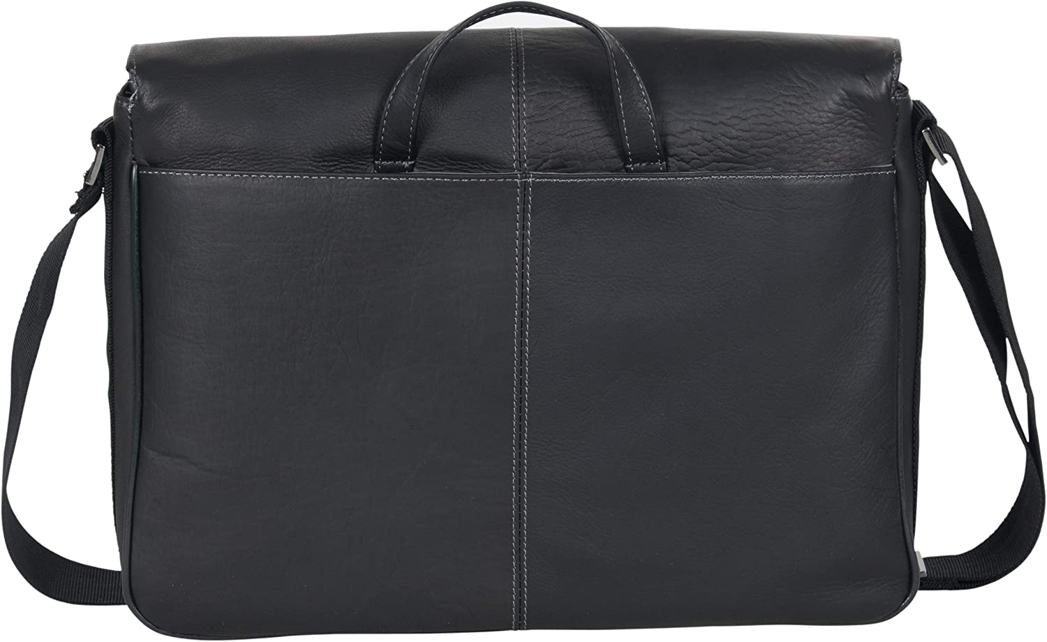 Kenneth Cole REACTION Risky Business Messenger Full-Grain Colombian Leather Crossbody Laptop Case & Tablet Day Bag - Image 2